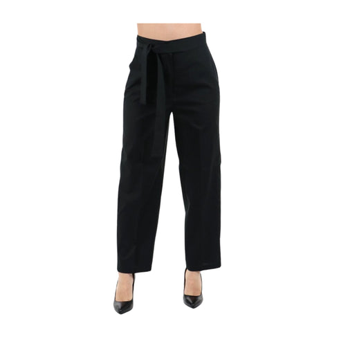 Emme Marella Pantaloni Pantalone Donna leggero con fusciacca Nero P24-EMME MARELLALOVER-016-40 - Francavilla Moda